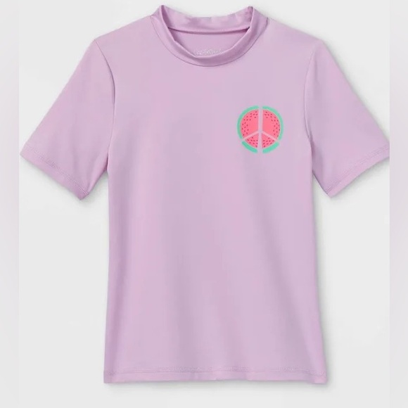 Cat & Jack Kids Rashguard Swim Top - Picture 1 of 6